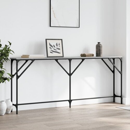  Konzolni stol siva boja hrasta 180x23x75 cm konstruirano drvo Cijene
