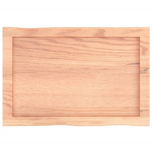 Stolna ploča svjetlosmeđa 60x40x(2-4) cm obrađena hrastovina Slike