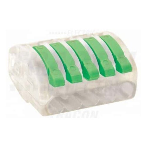 Tracon hitra sponka brez vijakov odpiralna 0,75-4mm2 32A 400VAC x5 prozorna Cene