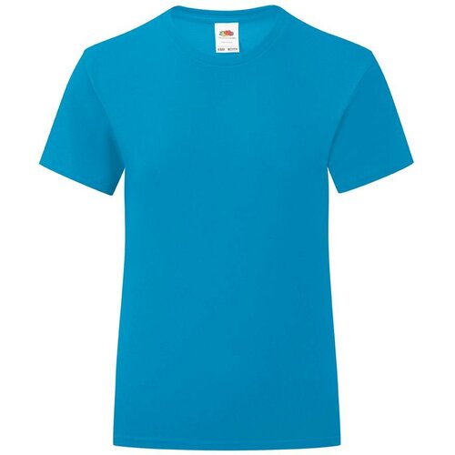 Fruit Of The Loom Blue Girls' T-shirt Iconic Cene