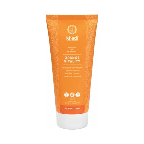 Khadi ajurvedski elixier šampon orange vitality