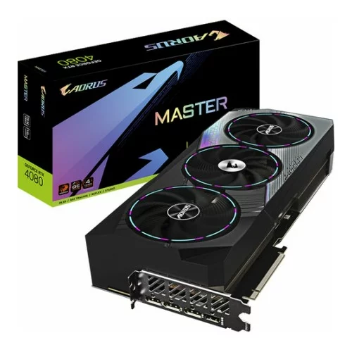 Gigabyte grafična kartica AORUS GeForce RTX 4080 MASTER, 16GB GDDR6X, PCI-E 4.0