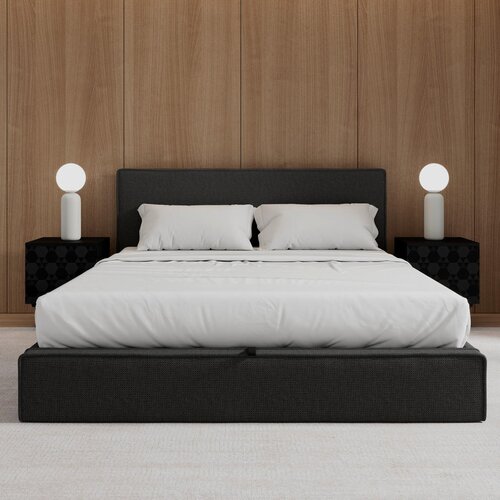 Bessagi Home Oblazinjena Postelja Gina, Temno Siva, 180x200 Cene