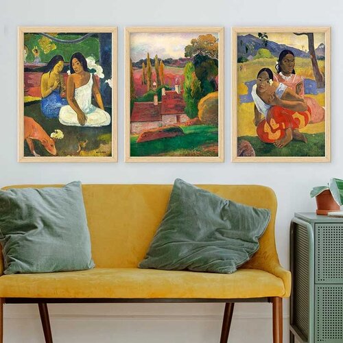 Wallity Set uramljenih slika 3NTC_UN1233897, 3 Dela Cene