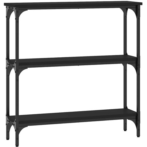  Konzolni stol crni 75 x 22,5 x 75 cm od konstruiranog drva Slike