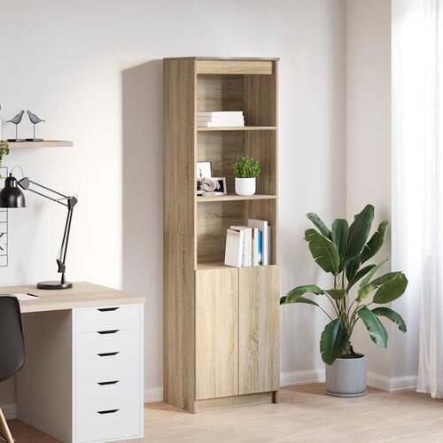 VidaXL Visoka omara sonoma hrast 50x35x180 cm inženirski les Slike