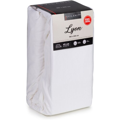 Svilanit Pamučna plahta s gumicom Lyon XXL white 90x200 cm Cijene