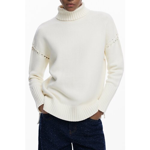 Desigual WOMEN&#39;S WHITE SWEATER Cene