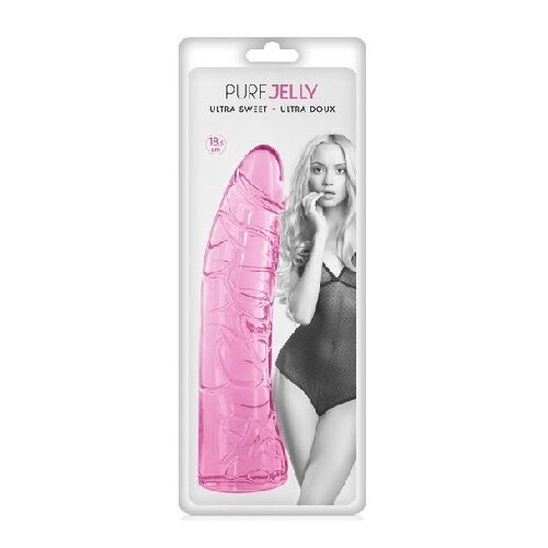  Mekani prozirni dildo | Pure Jelly Pink 18.5 cm Cene