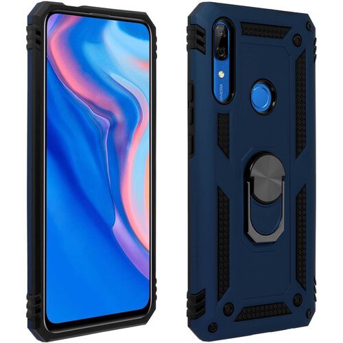AVIZAR Etui, odporen na udarce, s kovinskim držalom za obrocke - polnocno modra str. Huawei P Smart Z in Y9 Prime 2019 ter Honor 9X, (20600309) Cene