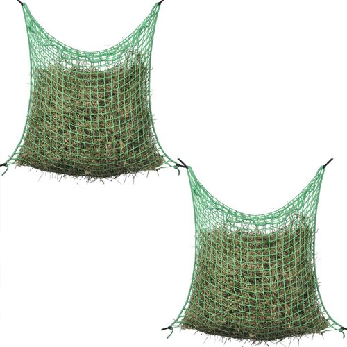 VidaXL Mreže za Sijeno 2 kom Pravokutne 0,9x1,5 m PP Slike