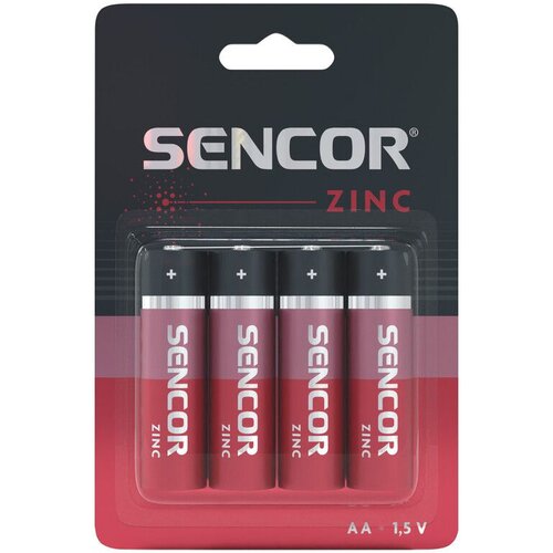 Sencor Baterija R06 AA 4BP Cink Karbon 4/1 Slike