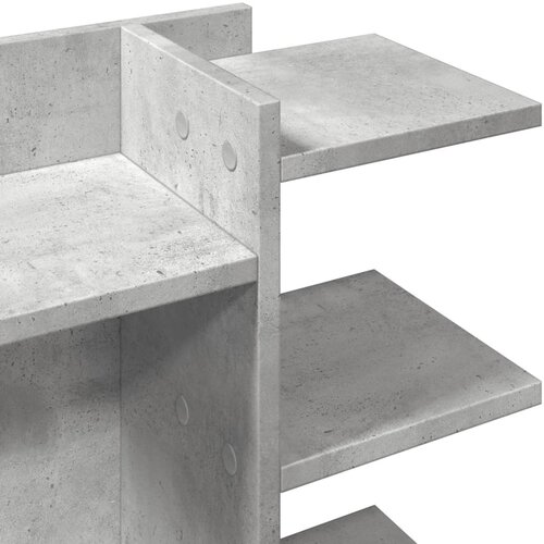 Organizator za stol boja betona 42x21,5x42 cm konstruirano drvo Slike