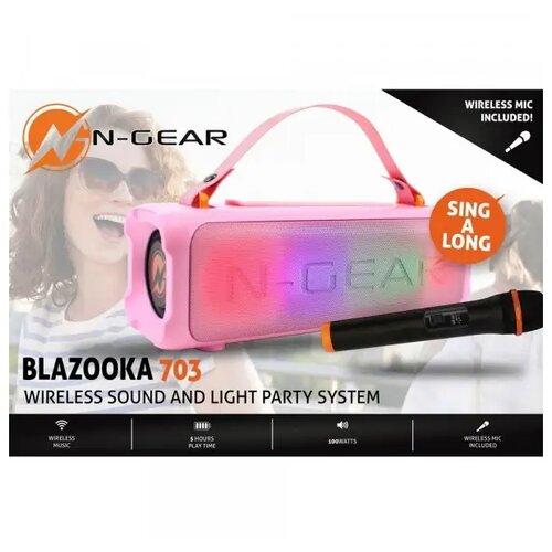 N-gear Blazooka zvučnik i mikrofon 703 pink Cene