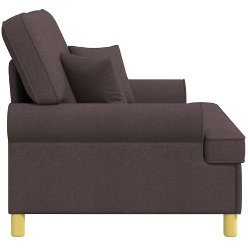  XXL fotelja s jastucima Tamno smeđa Tkanina - Tamno smeđa 85 cm Slike