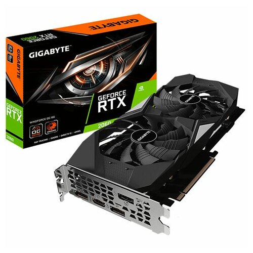Gigabyte GeForce RTX 2060 WINDFORCE OC 6G GV-N2060WF2OC-6GD grafička kartica Slike