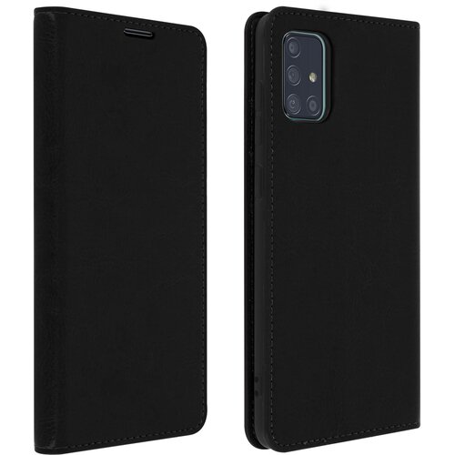 AVIZAR etui za samsung galaxy A51 iz pravega usnja, držalo za kartice in video držalo - crna, (20599587) Cene