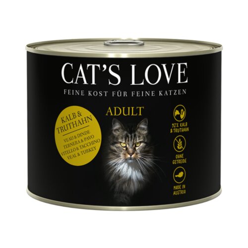Cat&amp;#039;s Love Mokra mačja hrana &amp;quot;Adult Mix Teletina &amp;amp; Puran&amp;quot; Slike