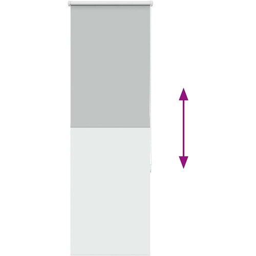 VidaXL Rolo zavjesa Blackout svijetlo siva 40x130 cm &amp;Scaron;irina tkanine Slike