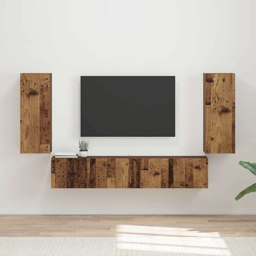  Set omare za televizijo na steni 4 pcs Star les Konstruiran les, (5000132662) Cene