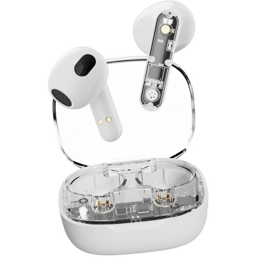 Streetz slu&amp;scaron;alice bluetooth TWS, prozorne BELE Slike