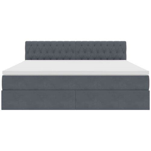  s od storage s uzglavljem Tamno siva 180 x 200 cm Bar&amp;scaron;un Slike