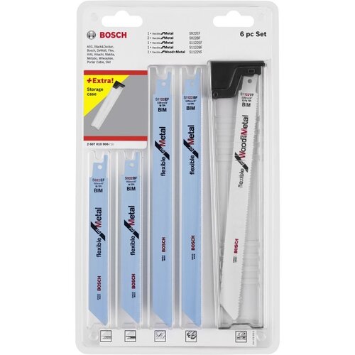 Bosch komplet listov za sabljasto žago (bi-kovina, področje uporabe: les, kovina, 6 kosov) Cene