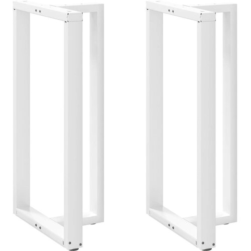 vidaXL Noge za barsko mizo v obliki črke T, 2 kosa, bele barve, 60x35x(110-111) cm, jeklo, (22123745) Cene
