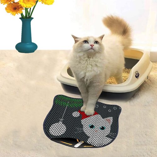 WALLXPERT Kdkafa0185 multicolor cat litter mat Cene