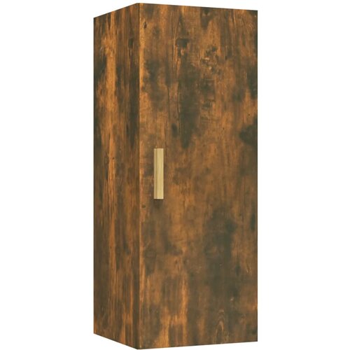 Maison Chic Stenska omarica - Zidna omarica dimljeni hrast 34,5x34x90 cm konstruiran les iu47, (22062875) Cene