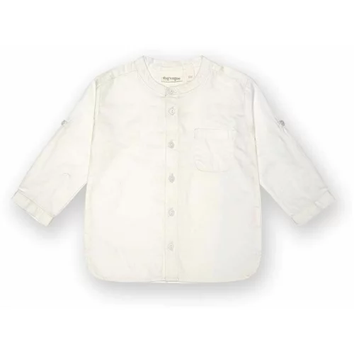 That's mine Dječja pamučna košulja Rafie boja: bijela