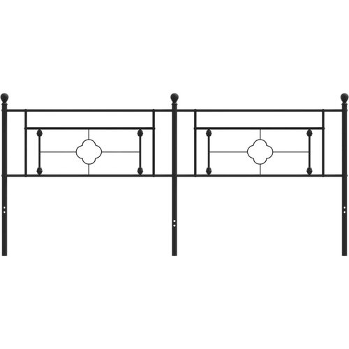  Metalno uzglavlje crno 193 cm Slike