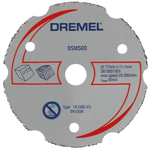 Dremel Karbidni rezalni disk DSM 500 (Premer diska: 77 mm, Primerno za: Les, Globina reza: 20 mm, 1 kos) Cene