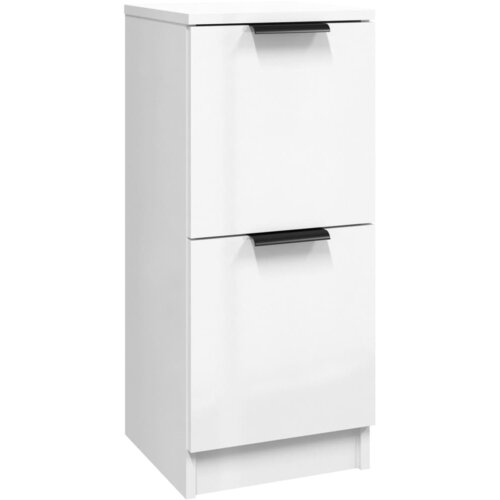 Maison Chic Komoda - Predalnik visok sijaj bela 30x30x70 cm konstruiran les, (21719907) Slike