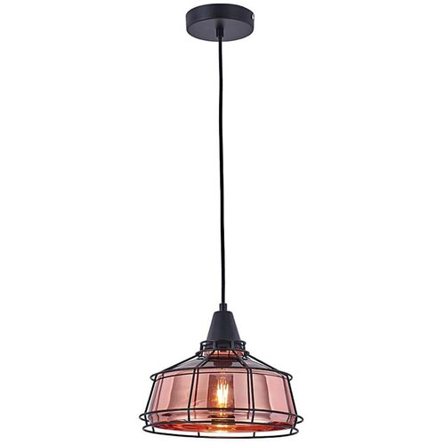  Klausen 111007 - Visilica na sajli FACTORY 1xE27/11W/230V ružičasto zlato/crna Cene