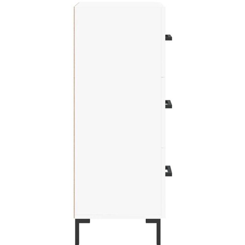 VidaXL Komoda bijela 34 5 x 34 x 90 cm od konstruiranog drva Slike