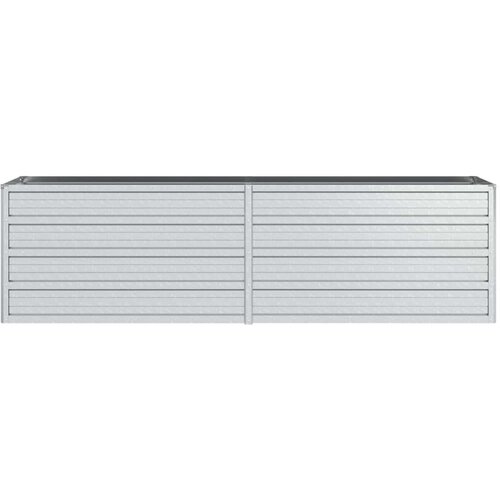 VidaXL Povi&amp;scaron;ena vrtna gredica 160 x 40 x 45 cm pocinčani čelik srebrna Slike
