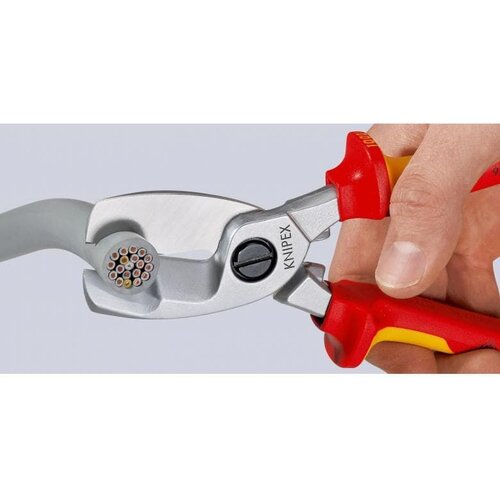 Knipex makaze za kablove sa dvostrukom oštricom izolovane vde hromirane 200 mm 95 16 200 crveno-žute Cene
