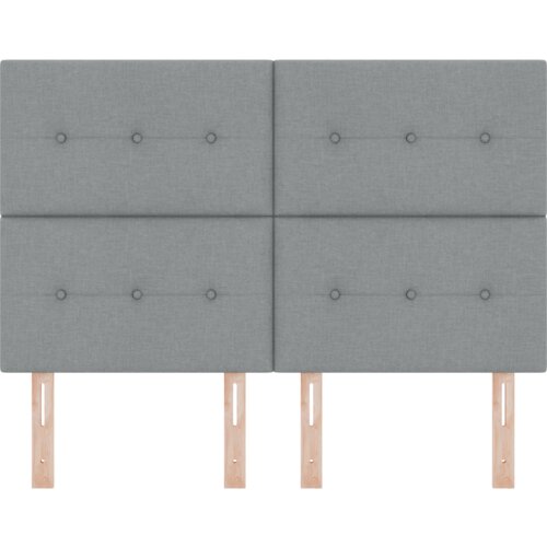 VidaXL led uzglavlje svijetlo sivo 80 cm tkanina Slike