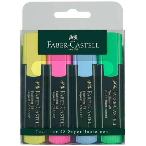Faber-Castell Marker Fluo 48, 4 kosi Cene