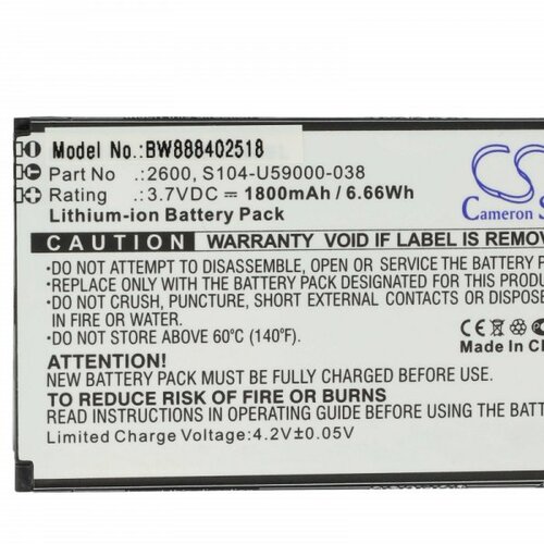 VHBW Baterija za Wiko Sunny 2 Plus, 1800 mAh Slike