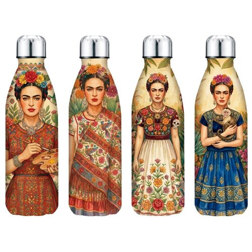 Signes Grimalt Denarnica Set 4 Termo Steklenic Mehičanka Cvetje Večbarvna Slike