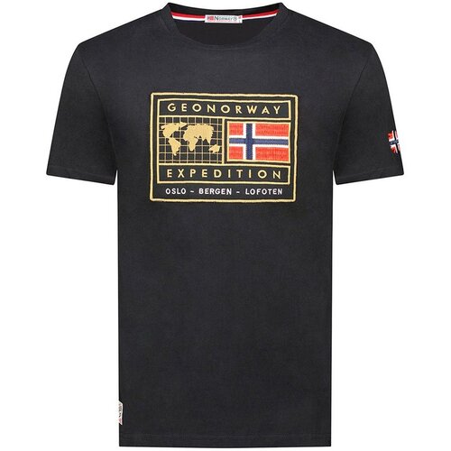 Geographical Norway Muška majica Jofoten db 254, Crna Cene