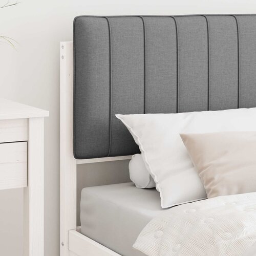  Krevetni okvir s tapiciranim uzglavljem Svijetlo siva Svjetlosiva 205.5 x 95.5 x 93 cm Slike