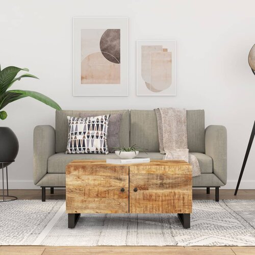  Stolić za kavu 80x50x40 cm od drva manga i konstruiranog drva Cene