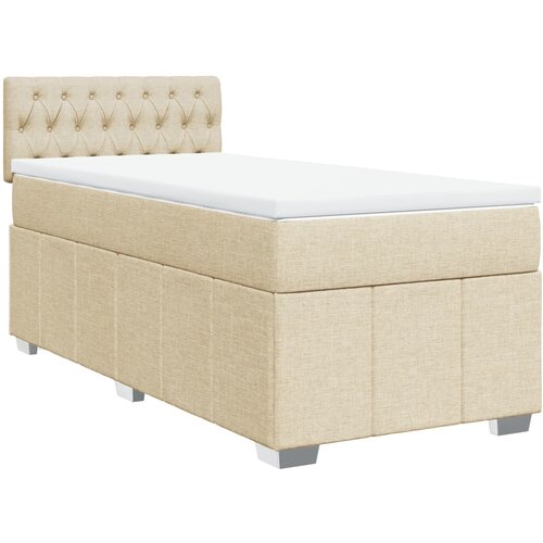 Maison Chic Box spring postelja - Vzmetna postelja z vzmetnico krem 90x200 cm blago SL11370, (21883690) Cene