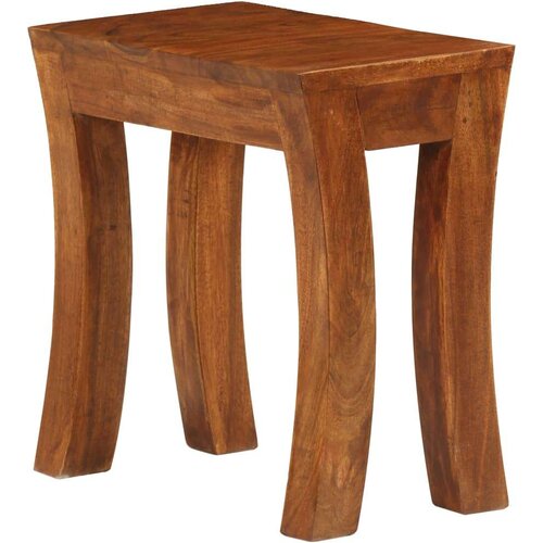3 Set uklapajućih stolića 3 kom 50x35x50 cm smeđi drvo bagrema Slike