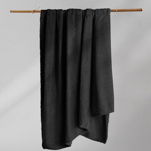 Restilo Crna deka od mikrovlakana DecoKing Henry 70 x 150 cm Slike