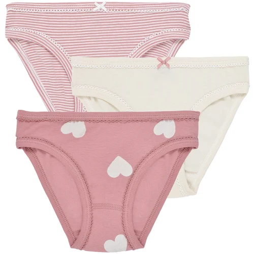 Petit Bateau Hlačke LOT CULOTTE X3 Rožnata