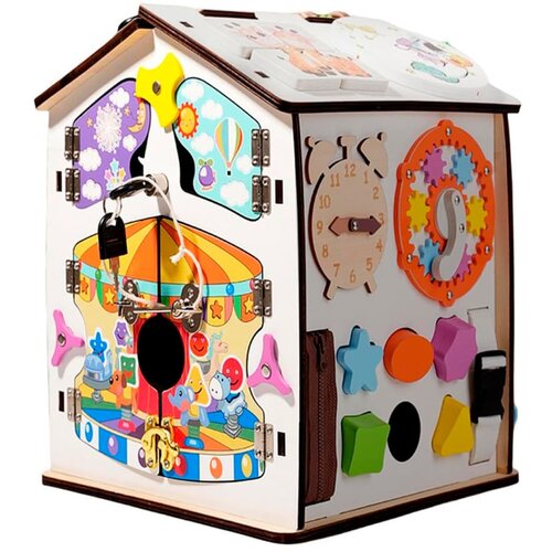 Monkey Gym Didaktična manipulativna tabla za otroke Hi&amp;scaron;a - barvna, (5000077385) Slike